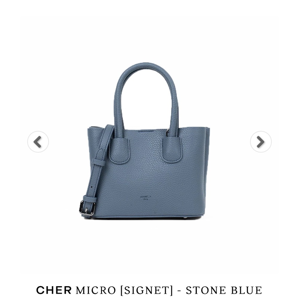 Angel Rio Micro Tote Bag in Stone Blue(#40)